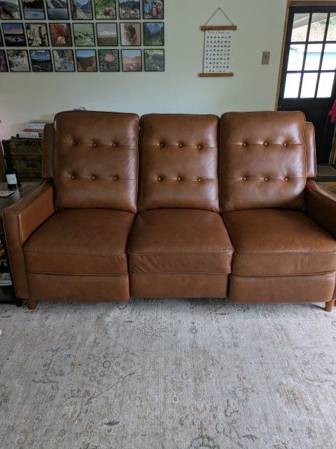 Reclining Leather Couch