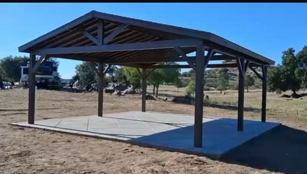 Gazebos, patios and assembly