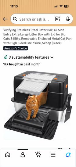 Large cat litter box