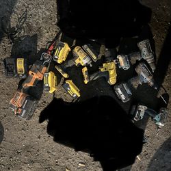 Cordless drills and hand tools, ratchet, sockets, wrenches