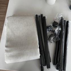 Linen Blend Sheer Curtains-Natural 52x84 in