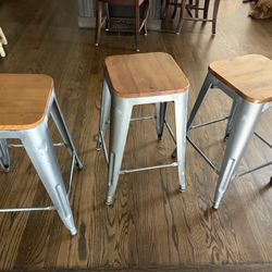 3 Counter Height Stools 