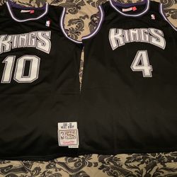 Sacramento Kings Throwback Mitchell & Ness Jerseys Men’s Small - XXL