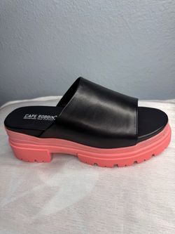Cape Robbin Platform Slide Sandals