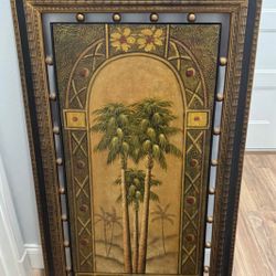 27”x45” palm tree Oil Painting 