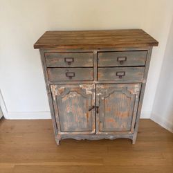 Reclaimed Wood-Style Cabinet 