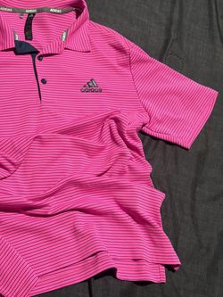 Adidas Striped Golf Polo Shirt