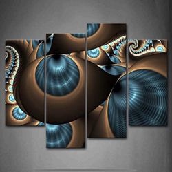 Abstract Blue Brown Like Several Holes Wall Art Painting The Picture Print On Canvas Abstract Pictures for Home Decor Decoration Gift