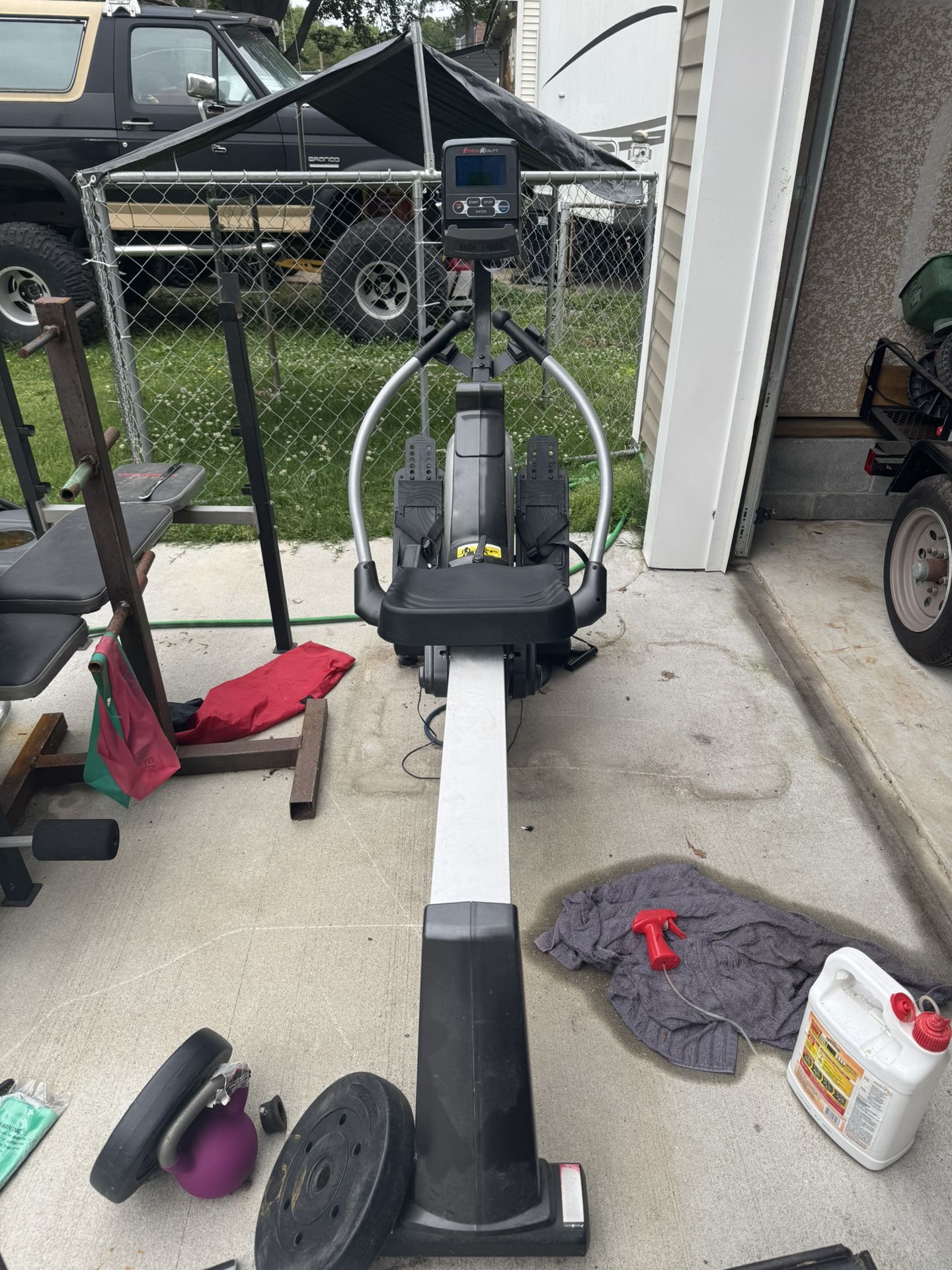 Fitness Rower With Digital Screen