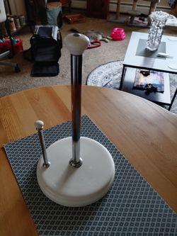 New Ceramic and Stainless Steel Paper Towel Holder
