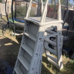 Grey Pool Ladder