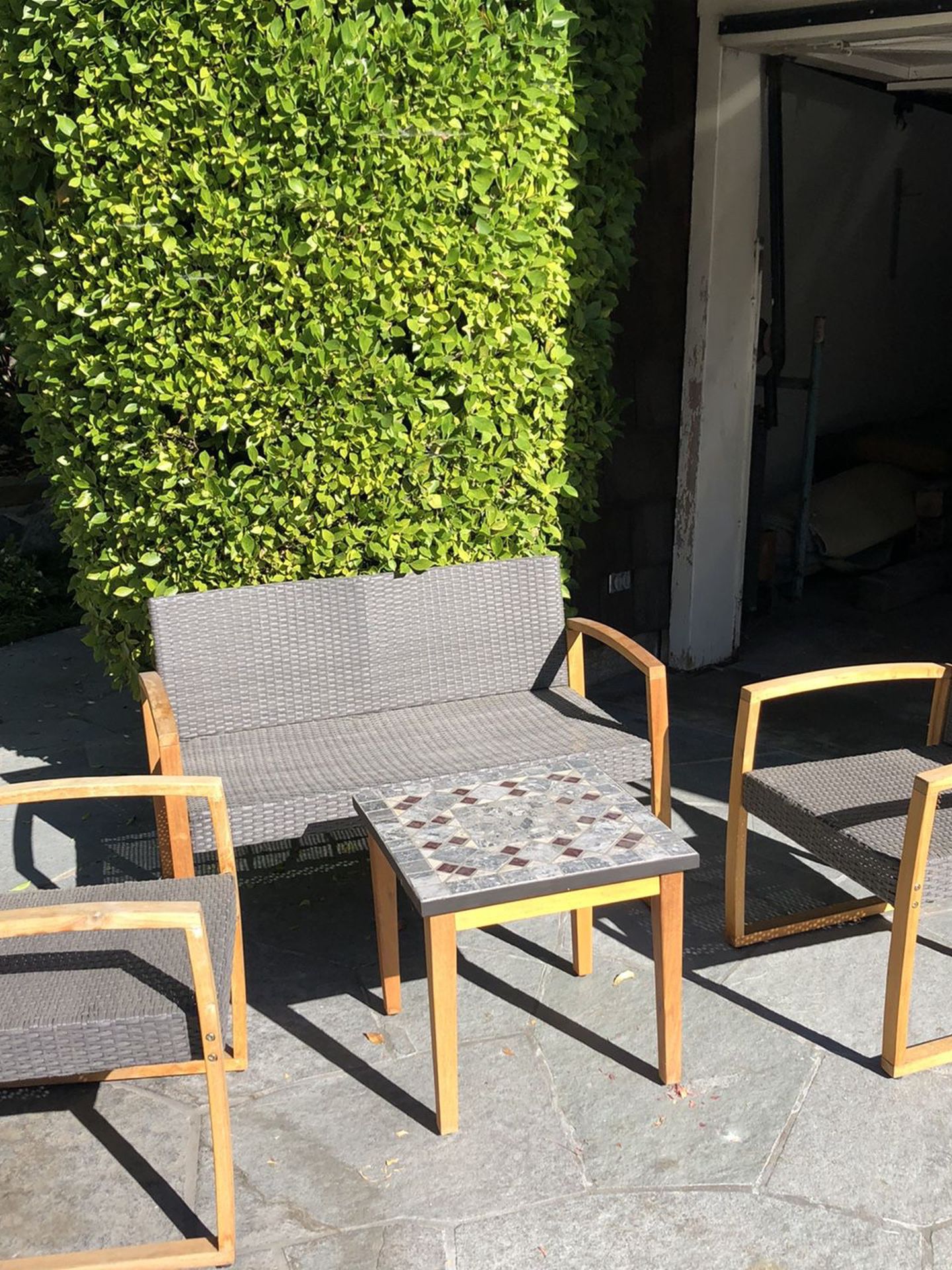 Gray Outdoor Furniture Set