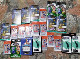 All different types of varieties involving sports trading cards etc