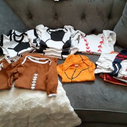 Sports Themed Baby Clothes! 21pcs. Newborn-3mos