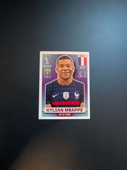 2022 panini world cup kylian mbappe sticker