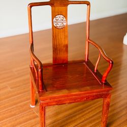 Chinese Chair with arm rest Red wood or cherry wood