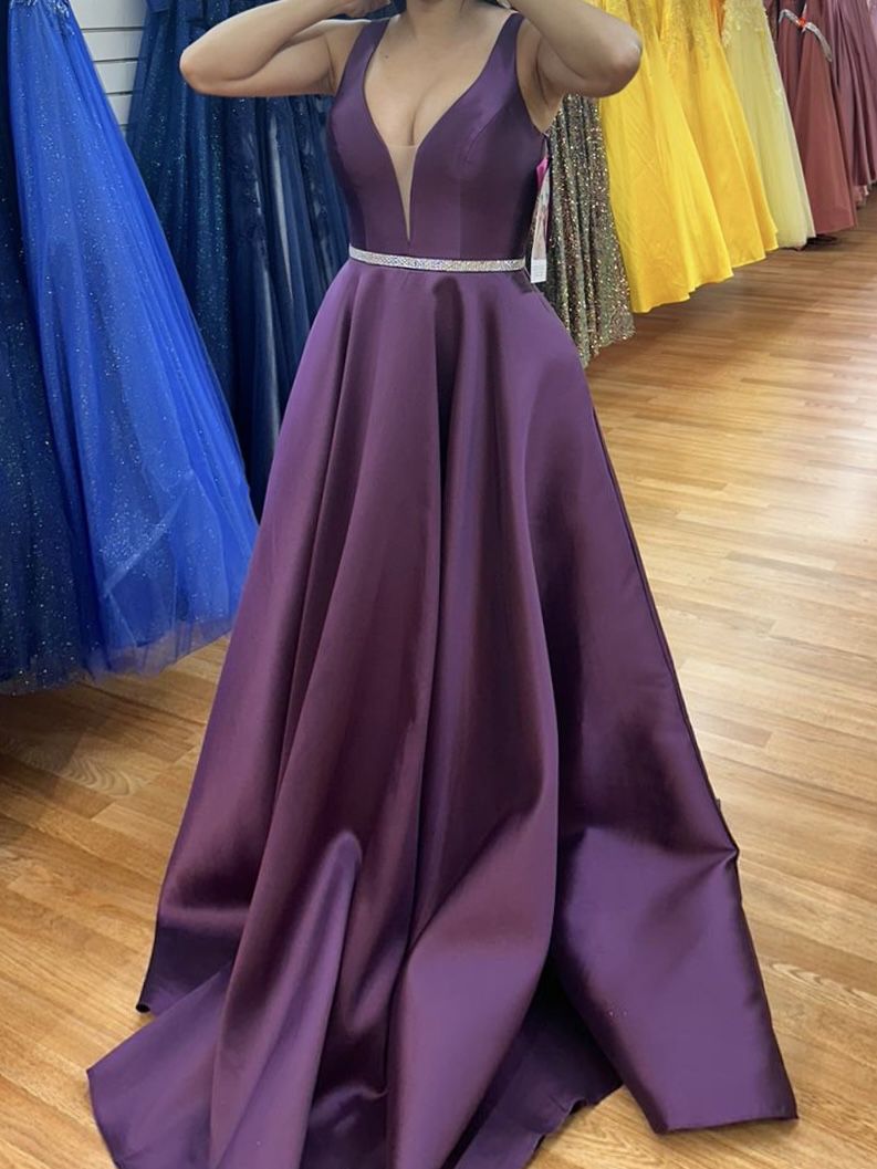 Formal Long Dress - Purple, M