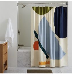 West Elm shower Curtain