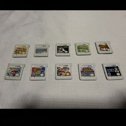 Nintendo 3ds games and case