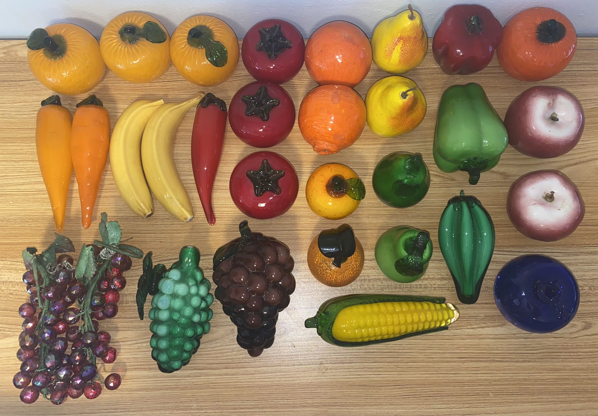 Glass Fruit And Vegetables