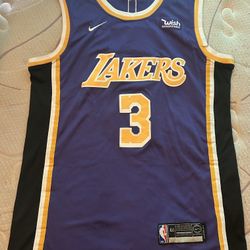 Lakers Anthony Davis #3 Men’s Purple Jersey Sz S (44)