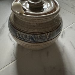 Vintage Pottery Honey Jar