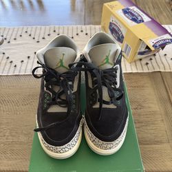 Jordan 3 retro size 9.5 pine greens