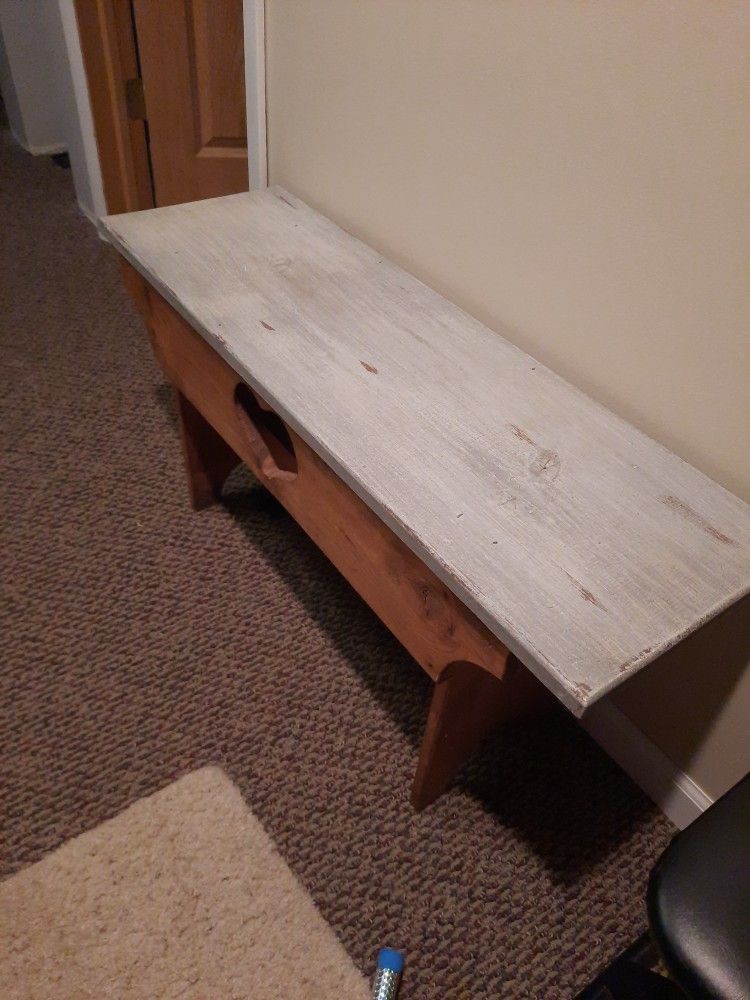 Wooden bench