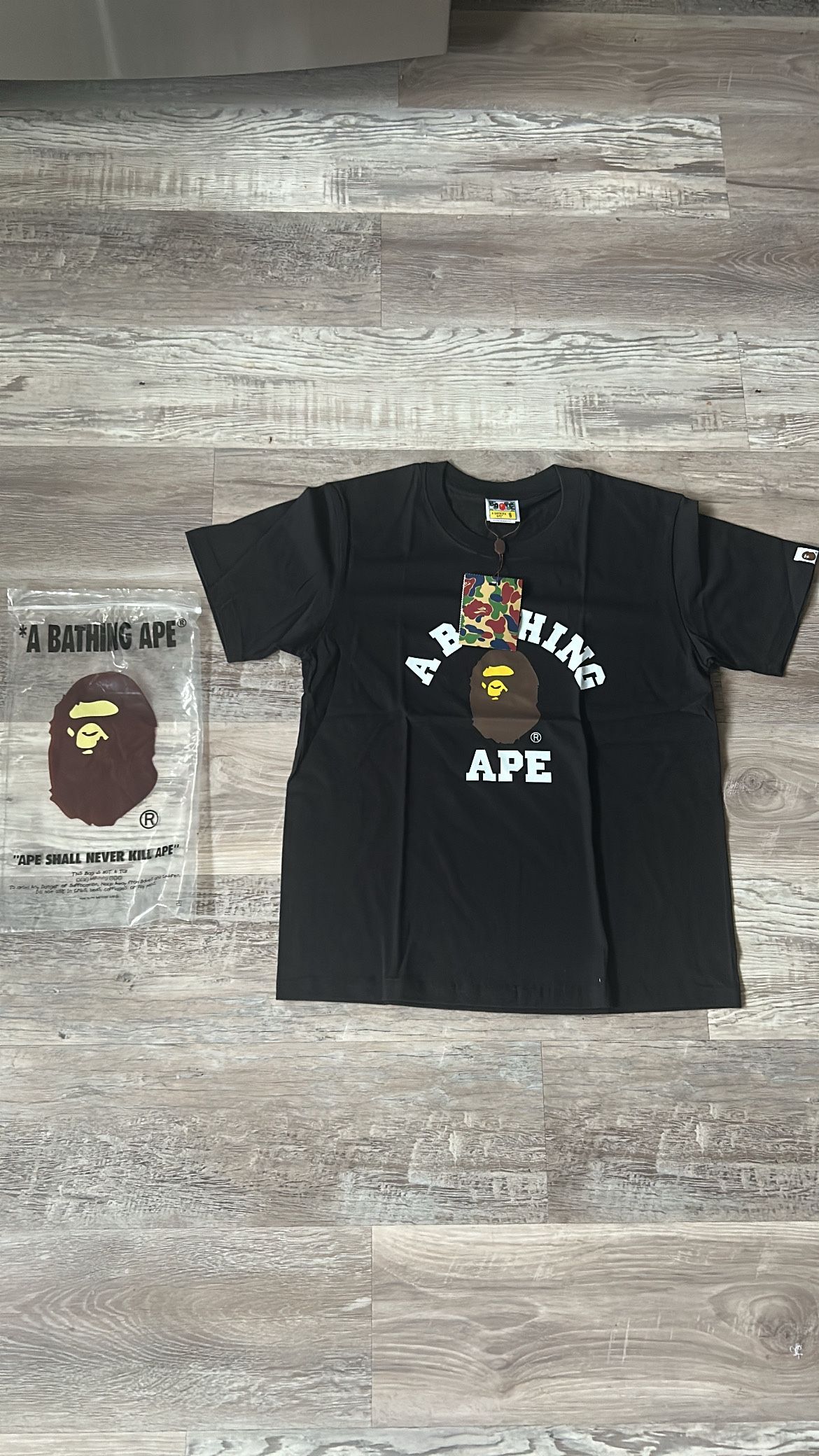 A Bathing Ape (BAPE) Black T-Shirt – Size Small 