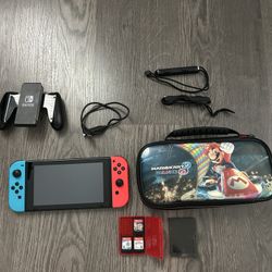 Nintendo Switch Console with Mario Kart Case