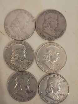 Franklin half dollars 90% silver