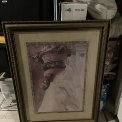 Framed art portrait