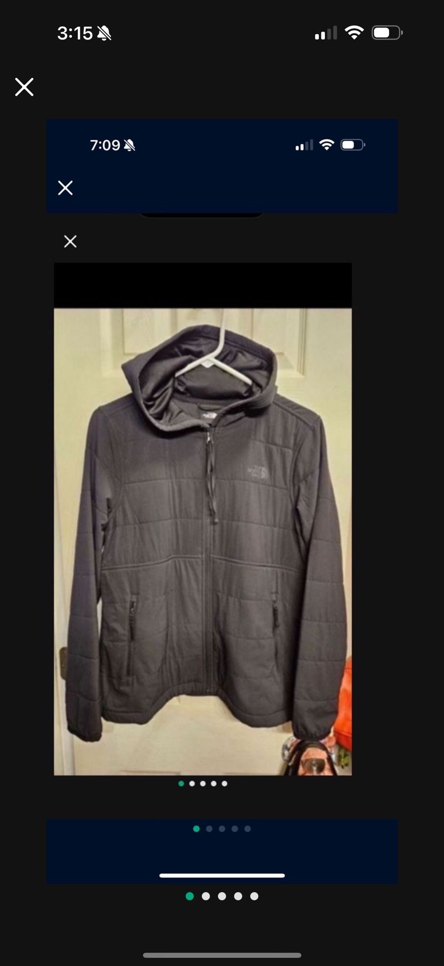 WOMENS MEDIUM North Face Jacket Coat With Hood 