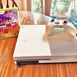  Xbox 1S Console with Controller and NBA 2K24