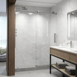 60 Wide X 76" Higth Sliding Frameless Shower Door