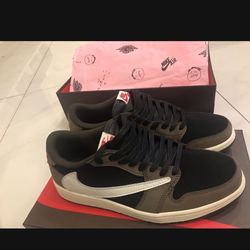 Travis scott Jordan 1 low mocha Design-Men’s Size 8