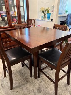 Counter-height dining set 4 chairs