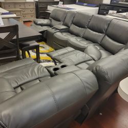 Madrid reclining sectional $1299 with easy finance options