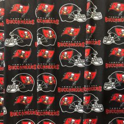 Buccaneers Football Pattern Fabric/
