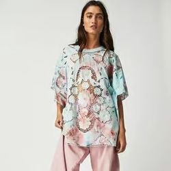 Free People Sunrise Lace Top