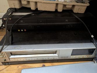 Zenith VHS Video Recorder and sony vhs and dvd player