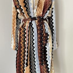 Missoni Giacomo Hooded Bathrobe size L $455 NEW