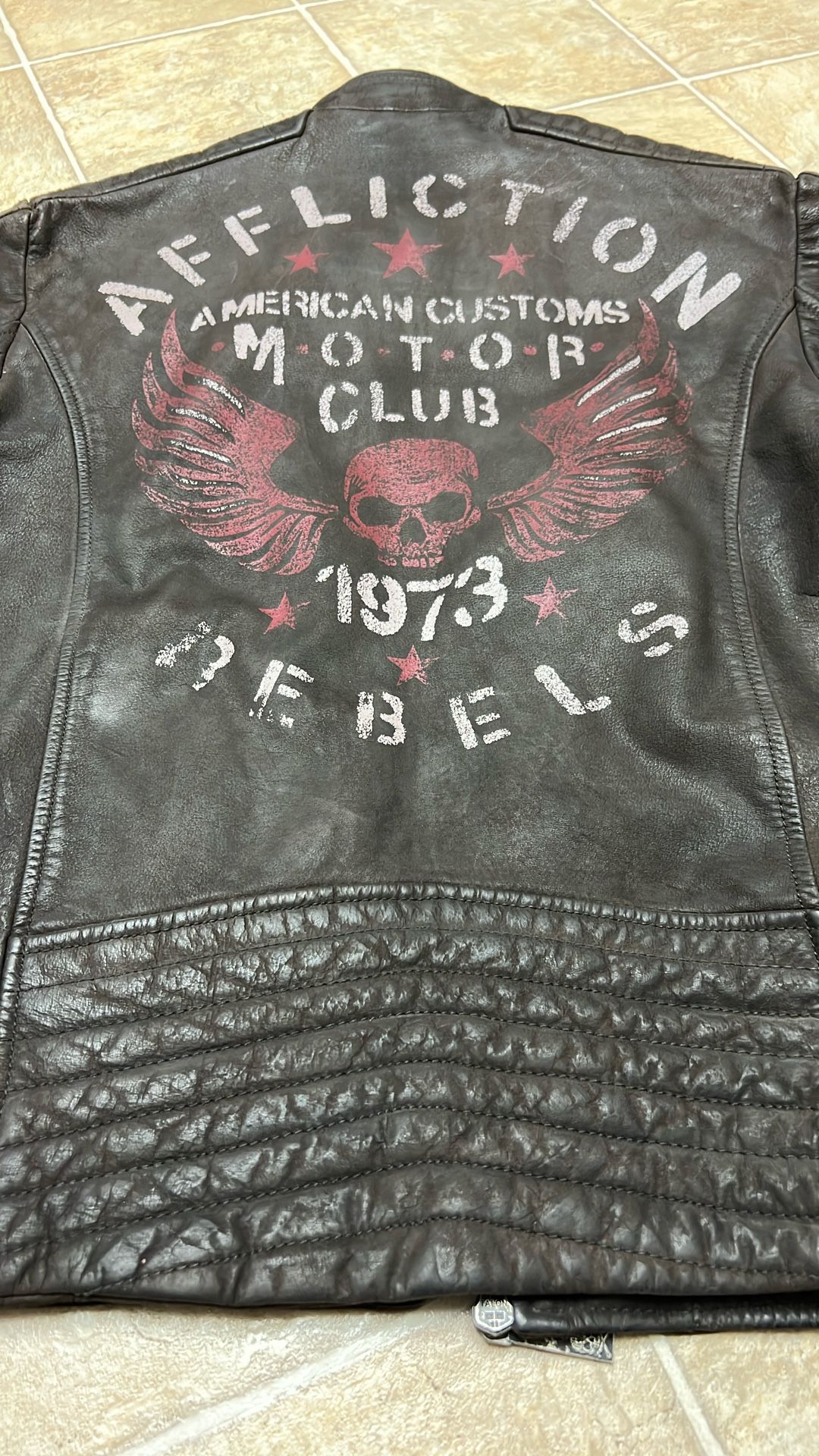 Affliction Leather Jacket 