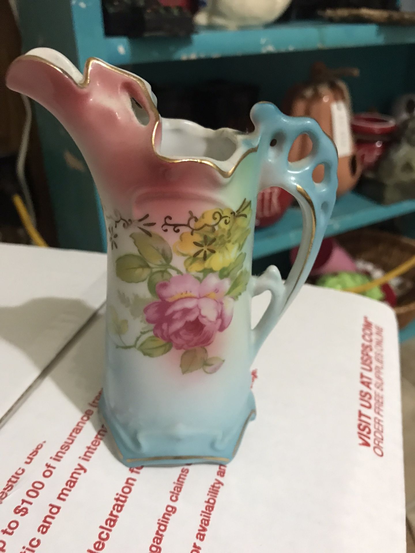 German Roses Creamer Vintage