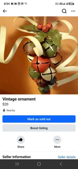 Vintage Christmas Ornament 