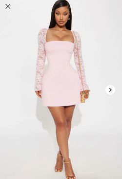 Pink lace dress size M