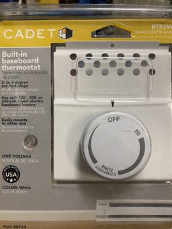 Cadet built-in baseboard thermostat