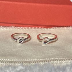 James Avery script Initial Rings 