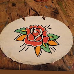 Custom Painted Hanging Slab