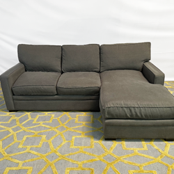 ( Delivery Available ) Jonathan Louis Dark Gray Sectional Couch